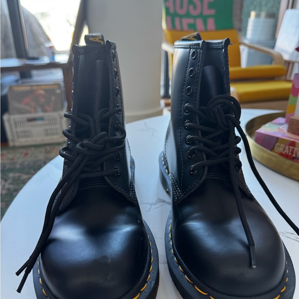 Dr. Martens Black Leather Boots (lightweight) only worn twice